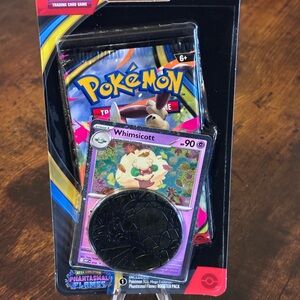 Pokemon Trading Card Game Pack with Whimsicott Card - Black, Blue, Yellow